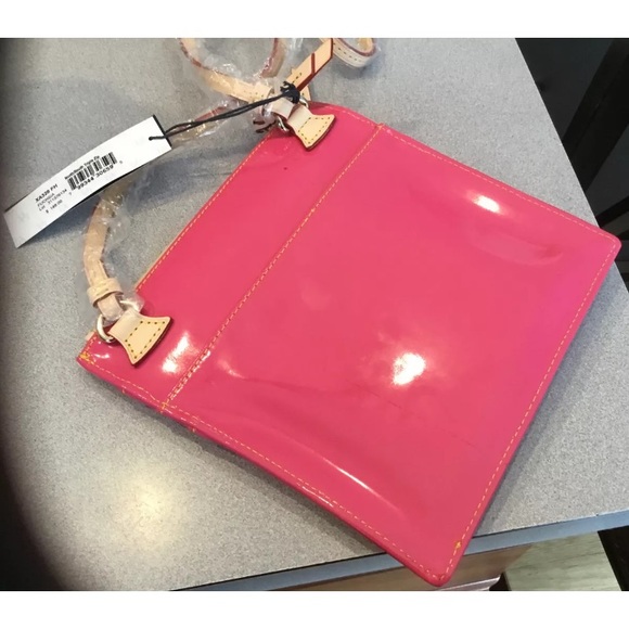 Dooney and Bourke patent leather 3 zipper crossove - Picture 2 of 6